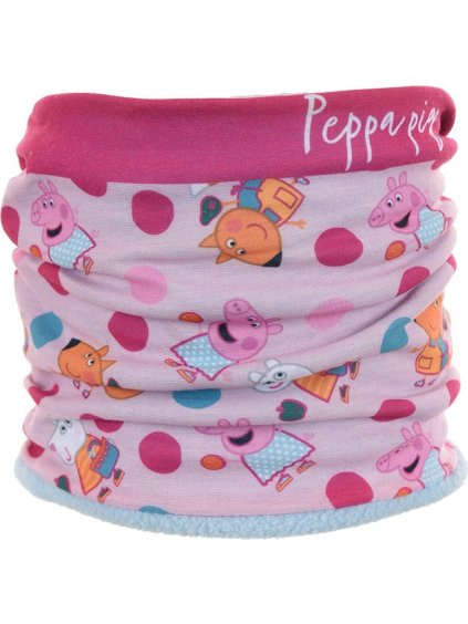 Peppa Pig světle růžový dívčí nákrčník (Velikost ONE SIZE)