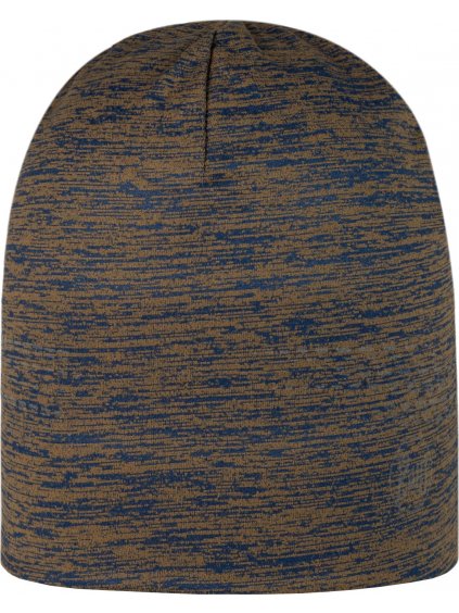 TMAVĚ HNĚDÁ ŽÍHANÁ ČEPICE BUFF DRYFLX BEANIE