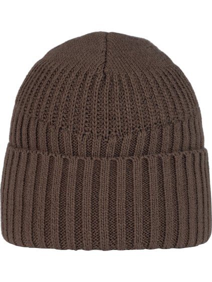 Hnědá turistická čepice Buff Renso Knitted Fleece Hat Beanie