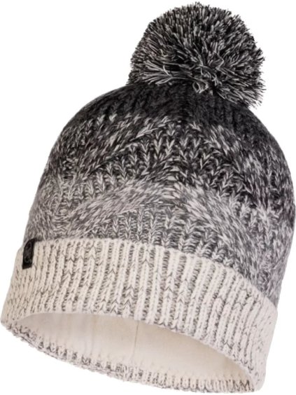 Šedo-bílá čepice  Buff Masha Knitted Fleece Hat Beanie