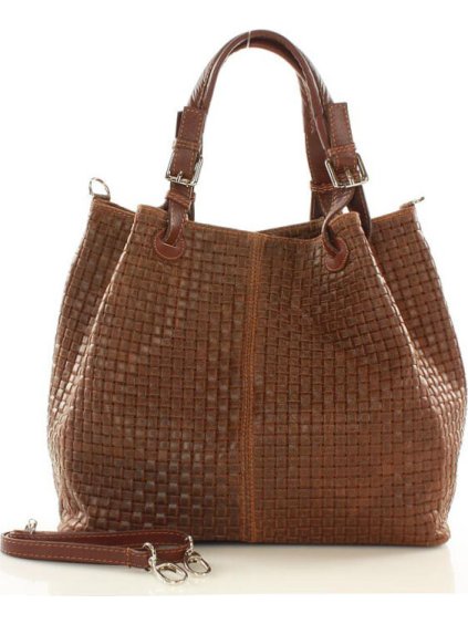 MAZZINI Hnědá kabelka Carina Treccia