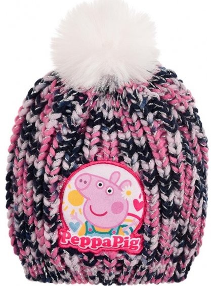 PEPPA PIG RŮŽOVO-MODRÁ DÍVČÍ ČEPICE