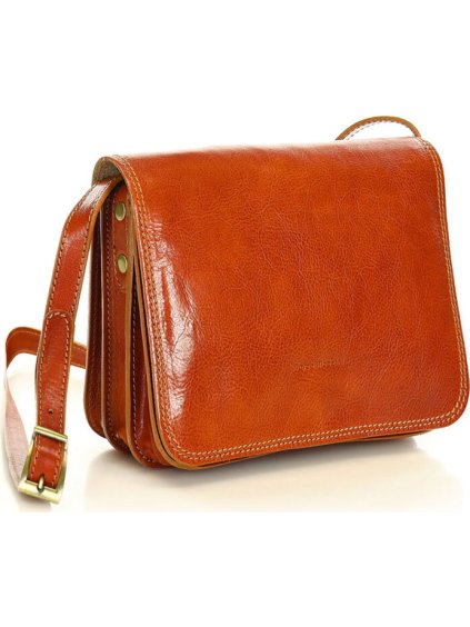MARCO MAZZINI camel crossbody kabelka