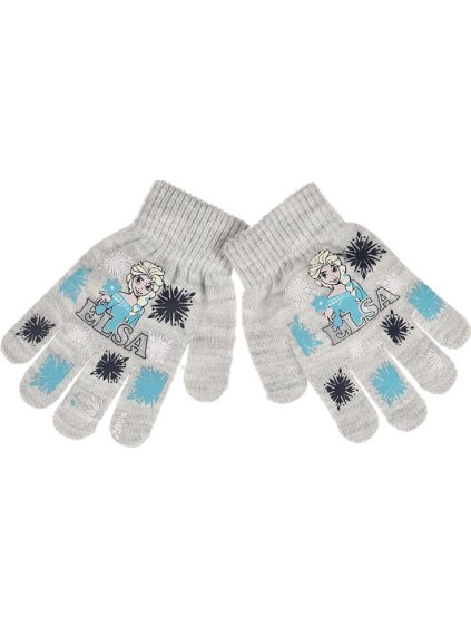 Frozen šedé dívčí rukavice