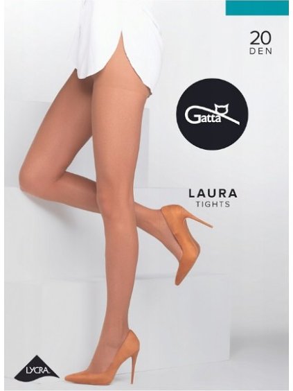 Silonky Gatta Laura 20 den (Velikost L, Barva karamelová)