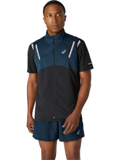 MODRÁ PÁNSKÁ VESTA ASICS LITE-SHOW VEST