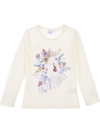 Smetanové dívčí tričko Disney Frozen