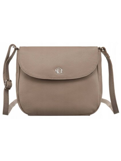 ROVICKY TMAVĚ BÉŽOVÁ KOŽENÁ CROSSBODY KABELKA