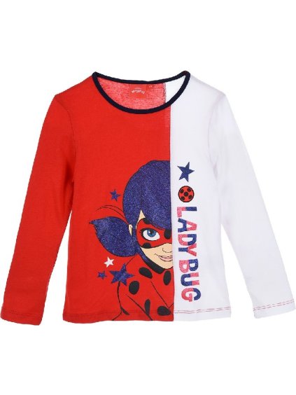 Ladybug bílo-červené dívčí tričko