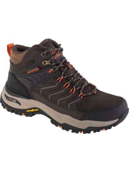 HNĚDÉ TREKKINGOVÉ BOTY SKECHERS ARCH FIT DAWSON-RAVENO