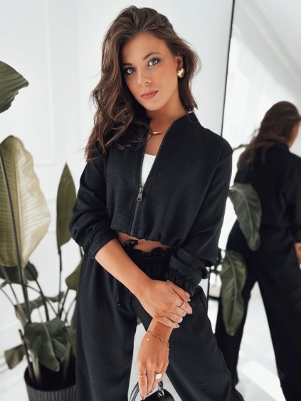 Černá bomber mikina MADDISON