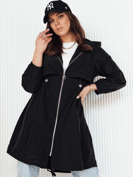 Černá parka WOLINA