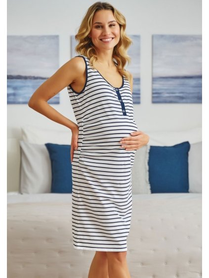 Doctor Nap Dámská pruhovaná těhotenská košile