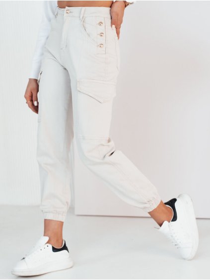 Světle béžové cargo kalhoty RIMANS