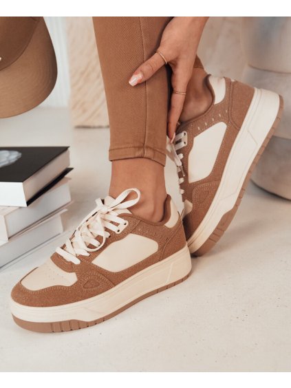 Tmavě béžové Sneakersy LETUR