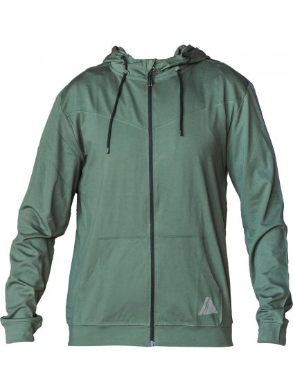 ZELENÁ SPORTOVNÍ MIKINA JOMA INDOOR GYM ZIP-UP HOODIE