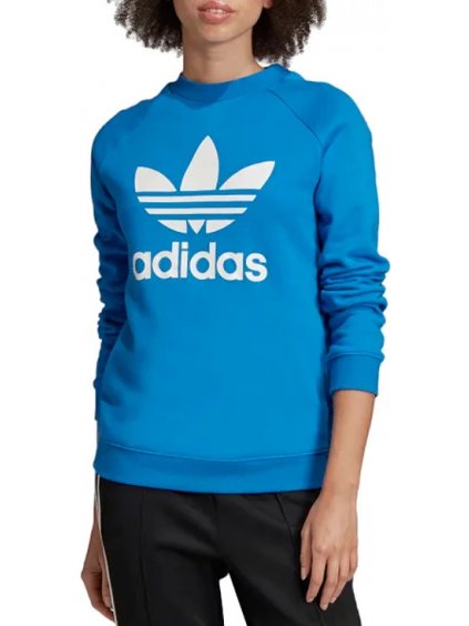 MODRÁ DÁMSKÁ MIKINA ADIDAS TREFOIL CREWNECK SWEATSHIRT