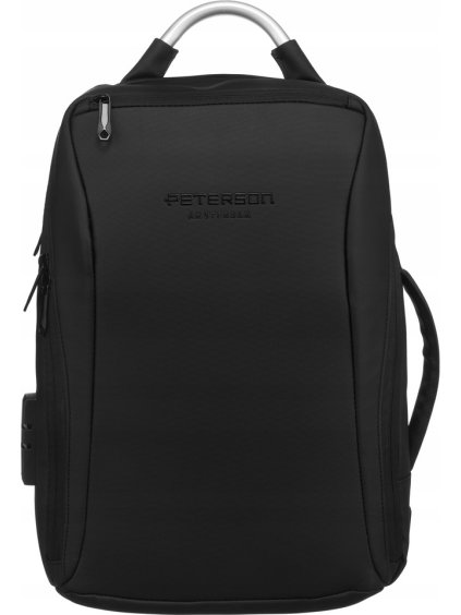 Peterson černý batoh s USB portem