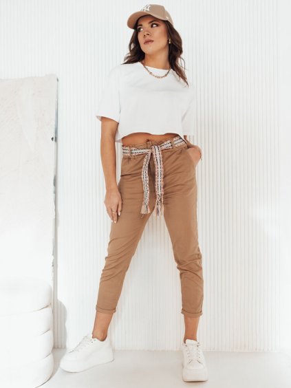 Camel kalhoty s páskem MAFRA