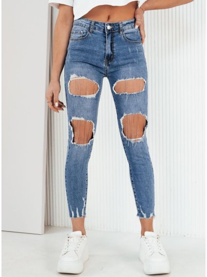 Modré potrhané džínové kalhoty CATRAN