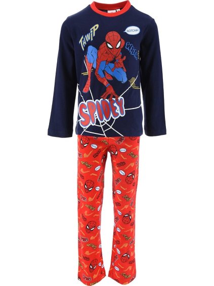 Tmavě modro-červené chlapecké pyžamo Marvel: Spider-Man