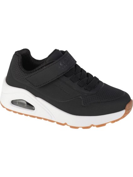 (Vel. 27) Černé chlapecké tenisky Skechers Uno Air Blitz (Velikost 27)