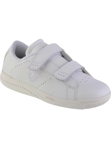 Bílé dětské tenisky na suchý zip Joma W.Play Jr 2102