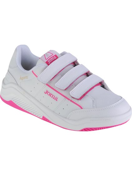 Bílé dívčí tenisky na suchý zip Joma W.Agora Jr 2310