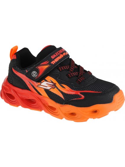 ČERNO-ORANŽOVÉ CHLAPECKÉ TENISKY SKECHERS THERMO FLASH - HEAT-FLUX