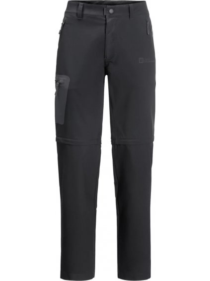 ČERNÉ TURISTICKÉ KALHOTY/KRAŤASY JACK WOLFSKIN ACTIVE TRACK ZIP OFF M PANTS