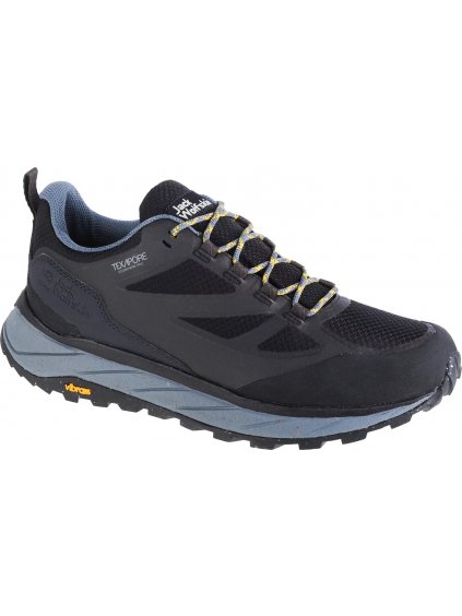 ČERNÉ OUTDOOROVÉ BOTY JACK WOLFSKIN TERRAVENTURE TEXAPORE LOW M