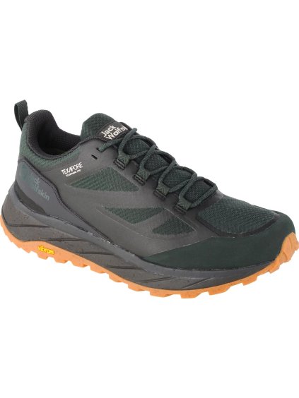 Tmavě zelené outdoorové tenisky Jack Wolfskin Terraventure Texapore Low M