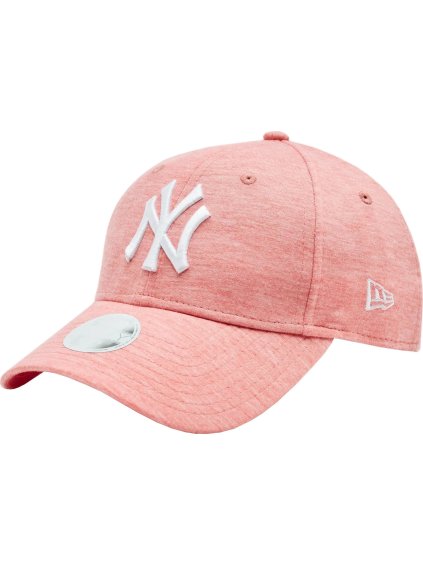 Světle růžová dámská kšiltovka New Era Wmns Jersey Ess 9FORTY New York Yankees Cap