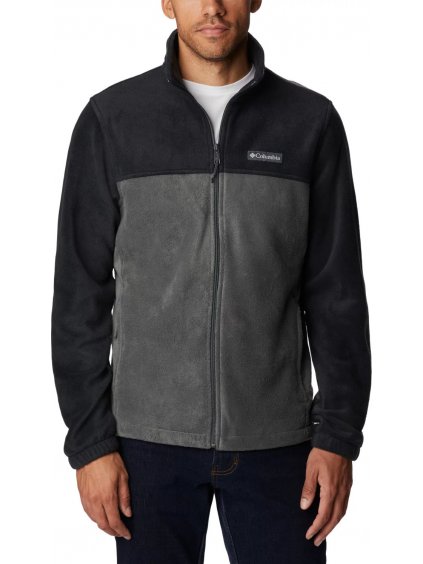 ŠEDO-ČERNÁ FLEECOVÁ MIKINA COLUMBIA STEENS MOUNTAIN 2.0 FULL ZIP FLEECE