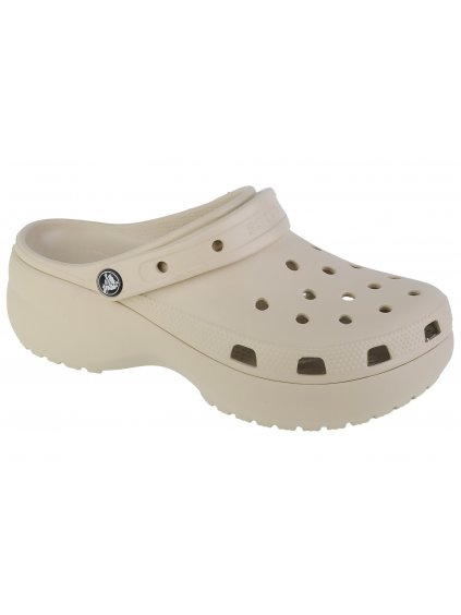 BÉŽOVÉ DÁMSKÉ NAZOUVÁKY CROCS CLASSIC PLATFORM CLOG