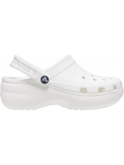 BÍLÉ DÁMSKÉ PANTOFLE CROCS CLASSIC PLATFORM CLOG