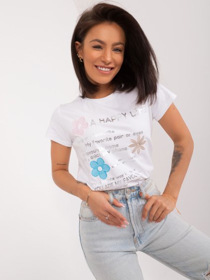 Bílé tričko s potiskem