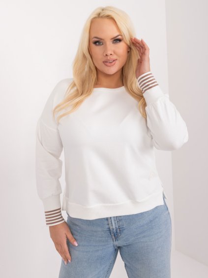 Smetanové  tričko s dlouhým rukávem