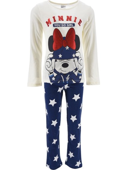 Bílo-modré dívčí pyžamo Disney - Minnie Mouse