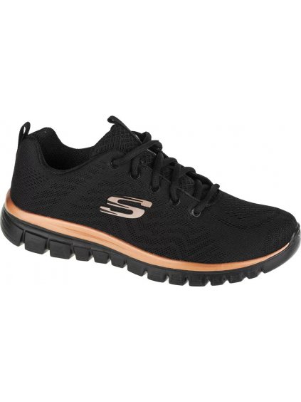 ČERNÉ DÁMSKÉ TENISKY SKECHERS GRACEFUL-GET CONNECTED