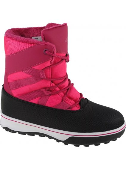 TMAVĚ RŮŽOVÉ DÍVČÍ SNĚHULE 4F KIDS SNOW BOOTS