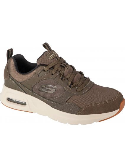 KHAKI PÁNSKÉ TENISKY SKECHERS SKECH-AIR COURT - HOMEGROWN