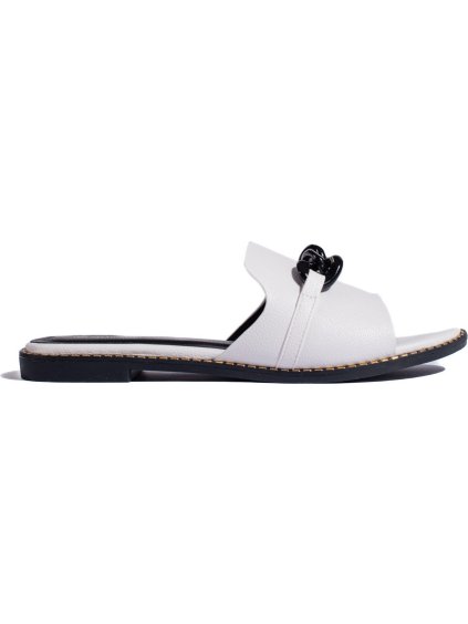 Bílé stylové nazouváky