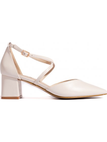 Světle béžové lodičky do špičky