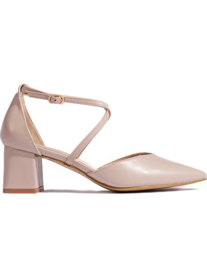 Béžové lodičky do špičky