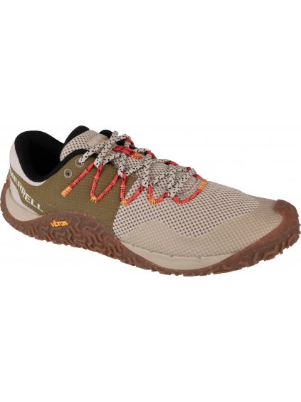 BÉŽOVÉ BĚŽECKÉ BAREFOOT BOTY MERRELL TRAIL GLOVE 7