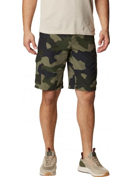 ZELENÉ MASKÁČOVÉ KRAŤASY COLUMBIA SILVER RIDGE PRINTED CARGO SHORT