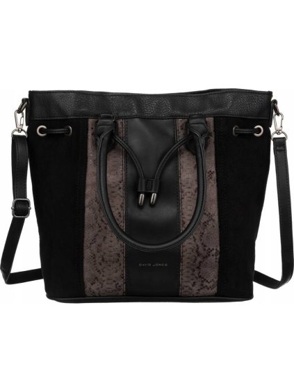 David Jones černá shopper kabelka se zvířecím vzorem