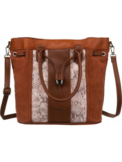 David Jones hnědá shopper kabelka se zvířecím vzorem