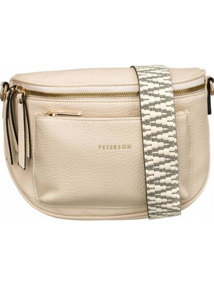 PETERSON TMAVĚ BÉŽOVÁ CROSSBODY KABELKA SE ZIPY